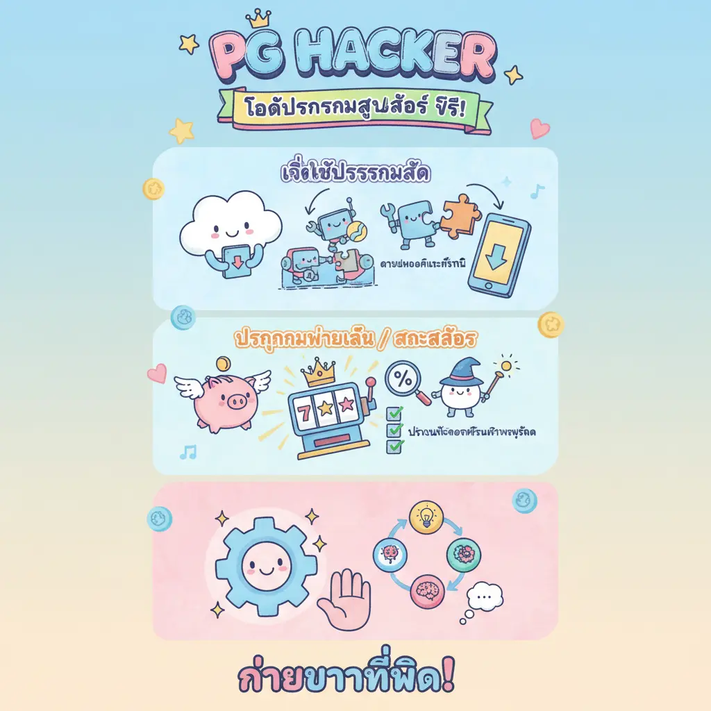 โหลดโปรแกรมสูตรสล็อต ฟรี - PG HACKER
