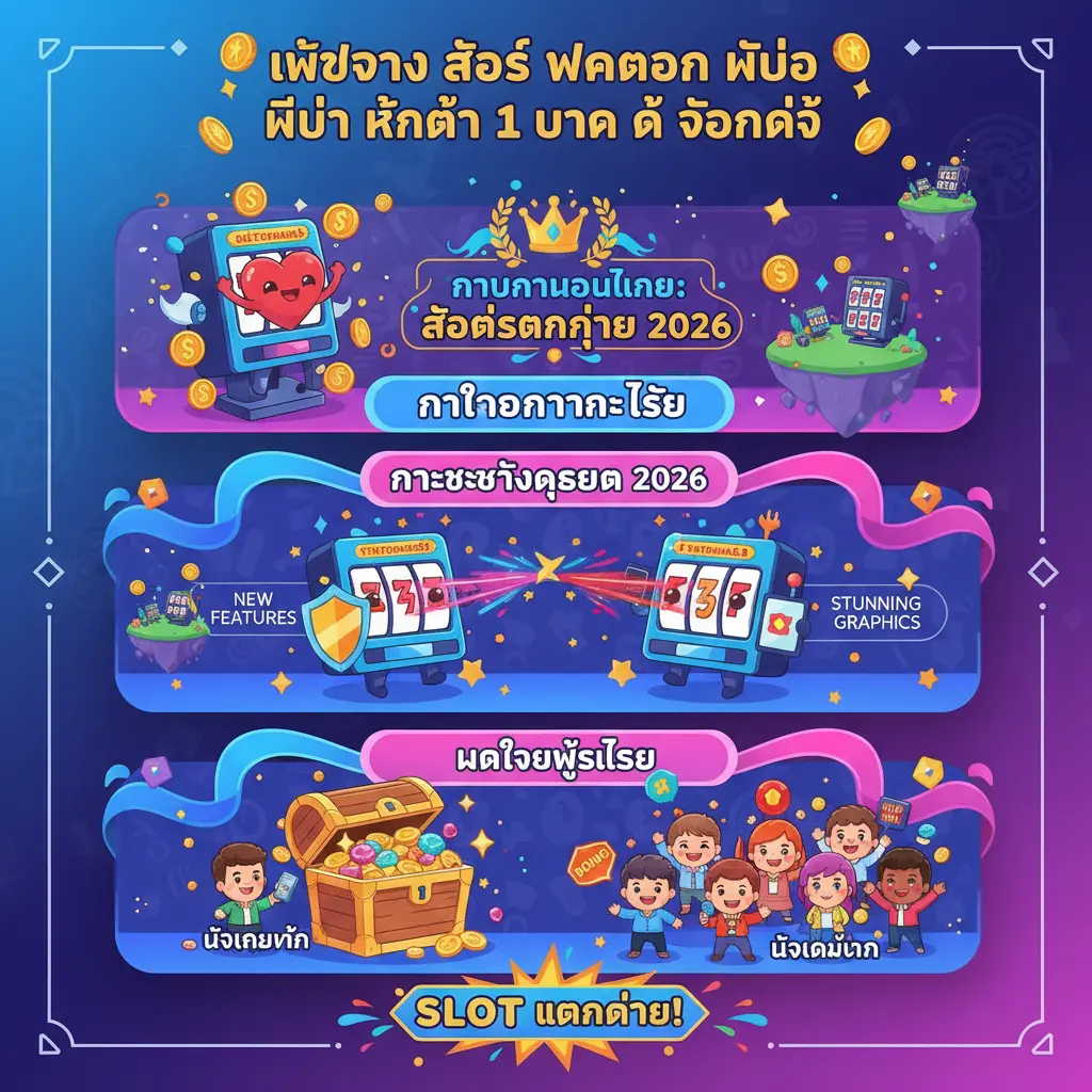 เว็บตรง สล็อต ฝากถอน ไม่มี ขั้นต่ำ 1 บาท ก็ ถอนได้ - การพนันออนไลน์